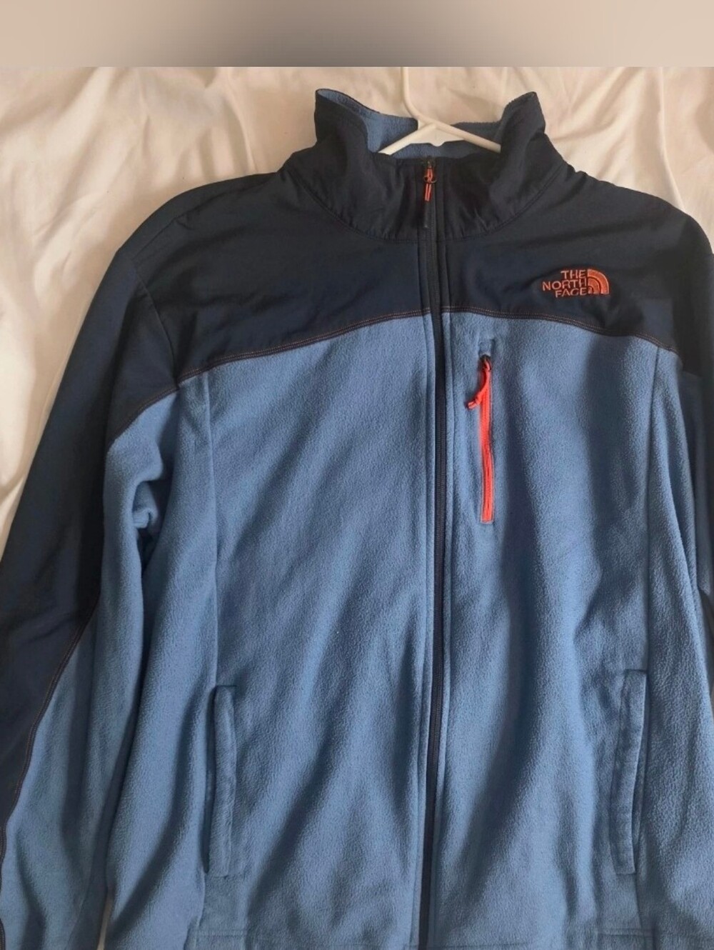 The North Face Mens Denali Polartech Blue/Navy Full Zip XXL Zipped Pockets